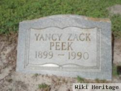 Yancy Zack Peek