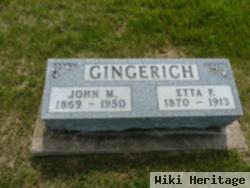 John M Gingerich