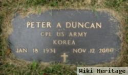 Peter A Duncan