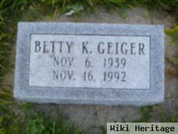 Betty K. Barber Geiger