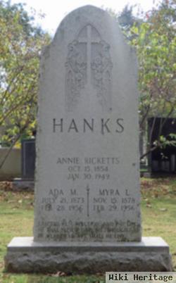 Myra L Hanks