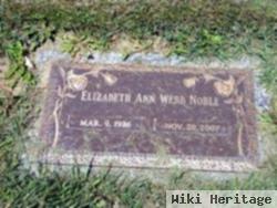 Elizabeth Ann "libby" Webb Noble