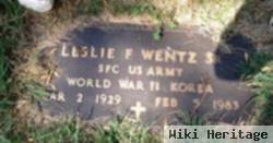 Leslie F Wentz, Sr