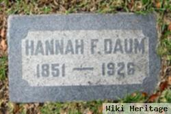 Hannah F. Daum