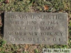 Henry D Schutte