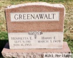 Henrietta E Houseal Greenawalt