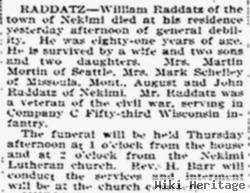 William M Raddatz