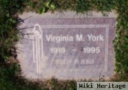 Virginia M York