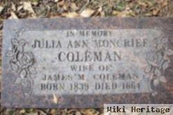 Julia Ann Moncrief Coleman