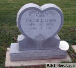 Callie L. "aunt Callie" Adkins Evans