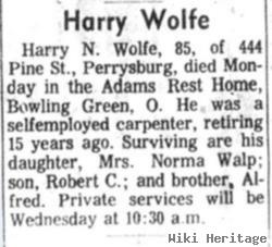 Harry Norman Wolfe