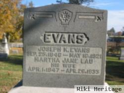 Martha Jane Lau Evans