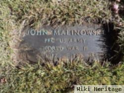 Pfc John Malinowski