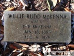 Willie Rudd Mckenna