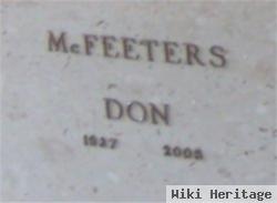 Donald R. "don" Mcfeeters