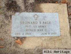 Pvt Leonard Scott Page