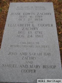 Elizabeth L Cooper Zachry