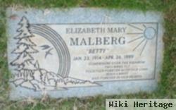 Elizabeth Mary "betty" Malberg