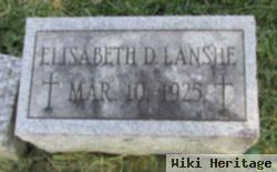 Elizabeth D Lanshe