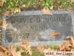 Mary E Donohue Nunn