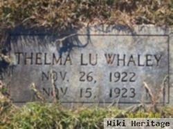 Thelma Lu Whaley