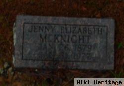 Jenny Elizebeth "mammy" Caroll Mcknight