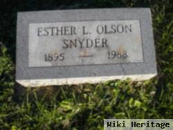 Esther L Leader Olson Snyder