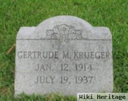 Gertrude M Krueger