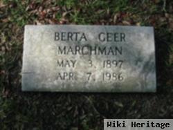 Berta Geer Marchman