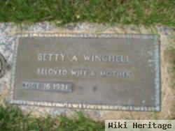 Betty A Winchell