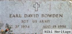 Sgt Earl David Bowden