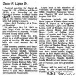 Oscar Ralph Lopez, Sr