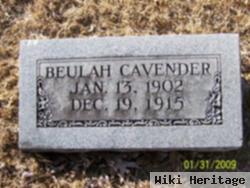 Beulah B Cavender