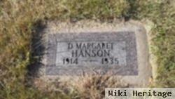 D Margaret Hanson