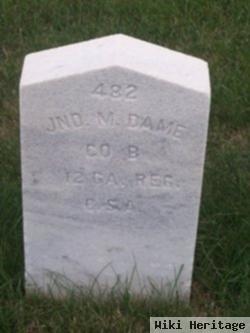 Pvt John M Dame