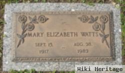 Mary Elizabeth Watts