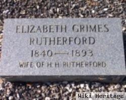 Elizabeth Grimes Rutherford