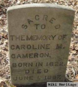 Caroline M Crawford Cameron