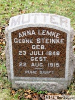 Anna Hannah "anie" Steinke Lemke