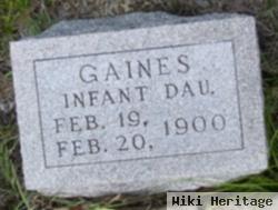 Infant Daughter Gaines