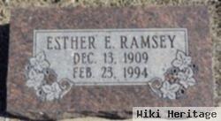 Esther E Ramsey