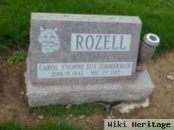 Yvonne Sue "carol" Zimmerman Rozell