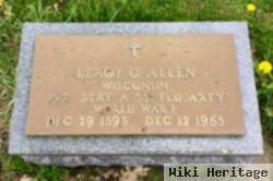 Leroy G Allen