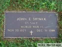 John E Shimek