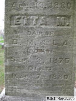 Etta M Ward