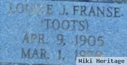 Louise J. "toots" Johnson Franse