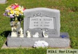 Janet M Hosley