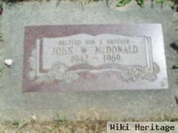 John W Mcdonald