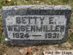 Betty E Weisenmiller