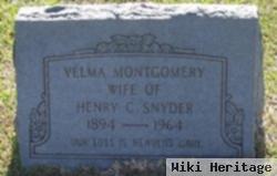 Velma Montgomery Snyder